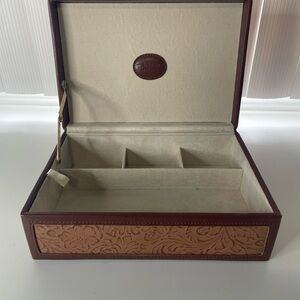 4 Compartment Brown And Beige Jewelry Box Organizer by Tuscan Designers